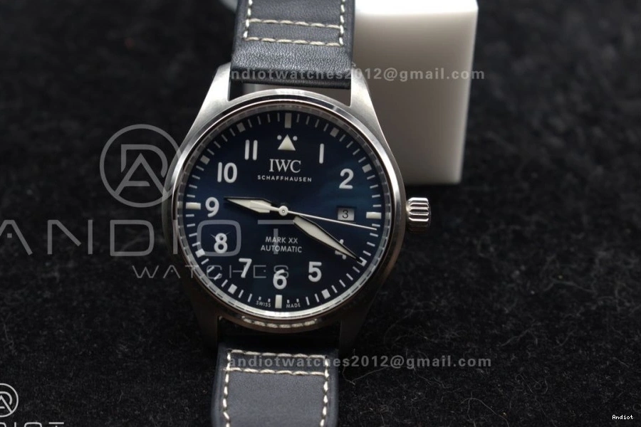Edition Mark Blue on XX Blue IW328203 Best Strap Leather 1:1 ZF Dial Dark A32111 Pilot 1111
